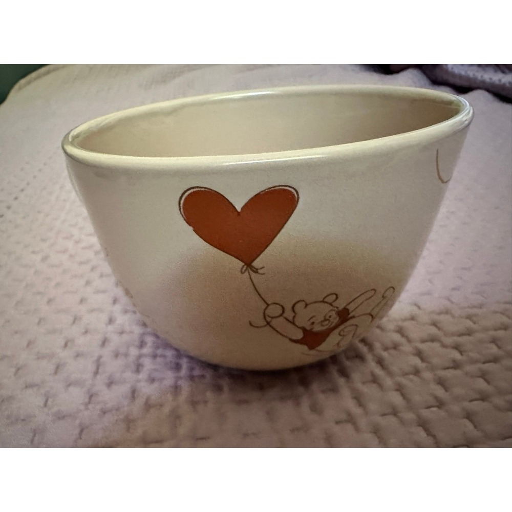 Disney Winnie the Pooh Bee Mine Ceramic Soup Mug Oversized Coffee Cup Cream